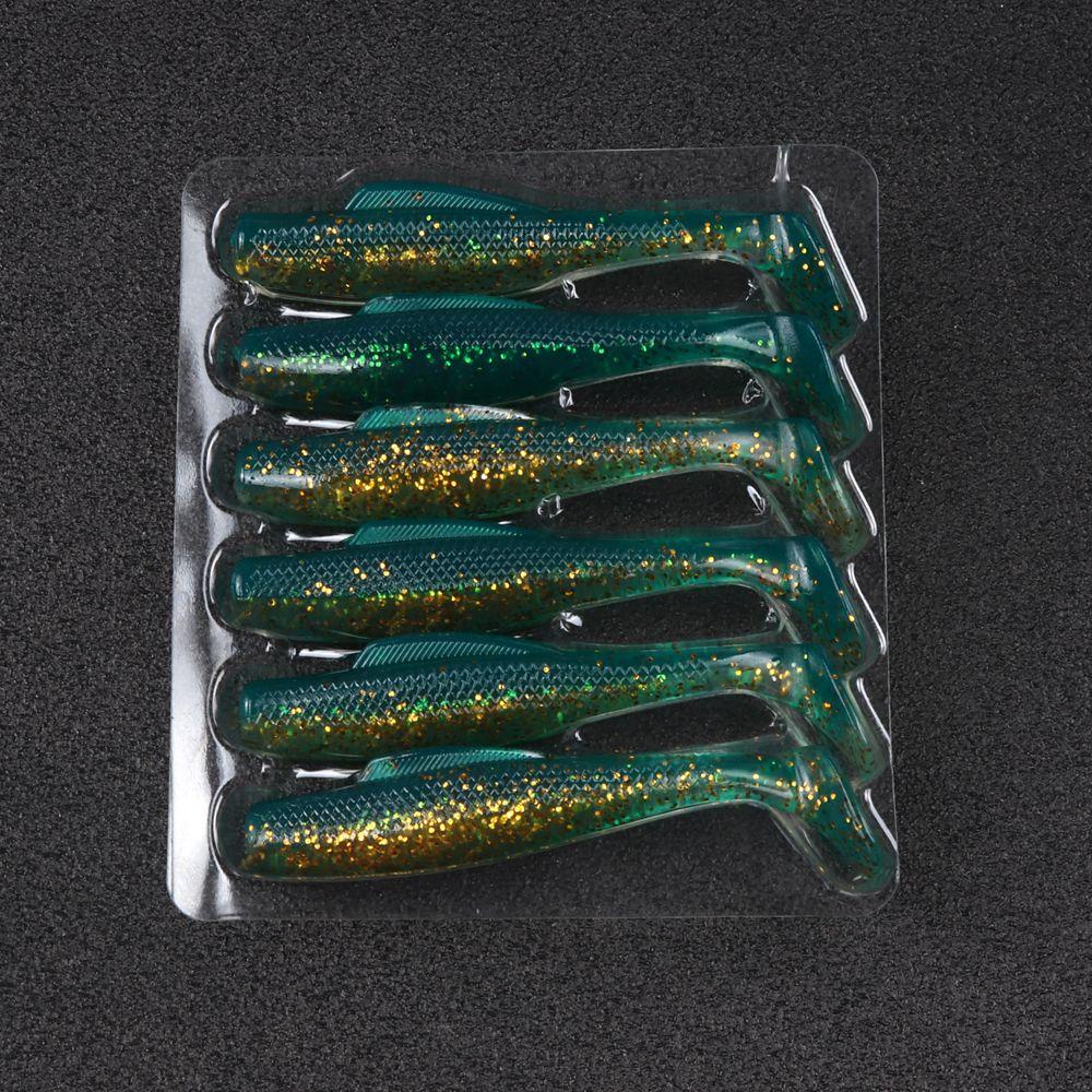 Nanas 6pcs/lot Umpan Cacing Pancing High Quaility Double Color Swim 8cm/4.8g Capuchin Maggot