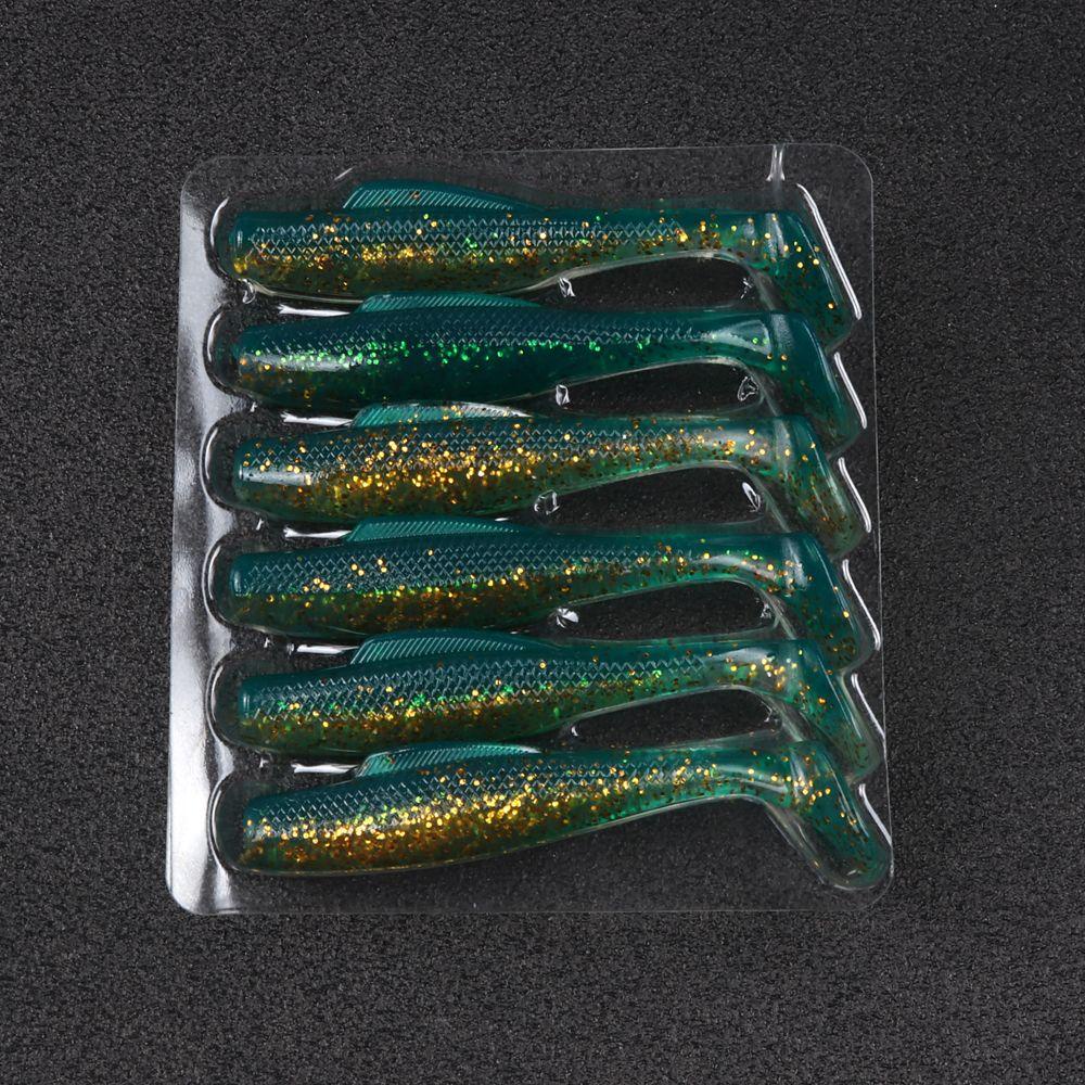 TOP 6pcs/lot Umpan Cacing Pancing Panas Ganda Warna Renang 8cm/4.8g Capuchin Maggot