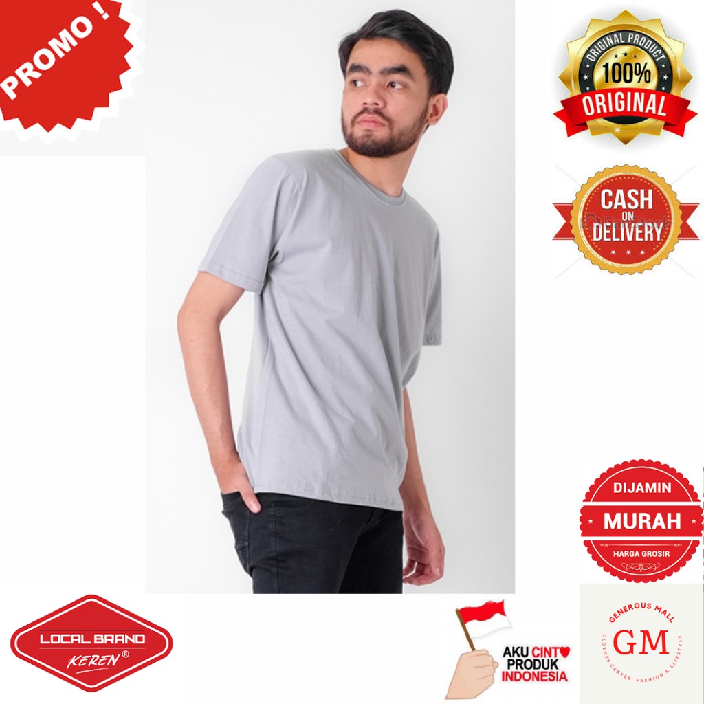 Kaos Polos Pria Lengan Pendek Mavvis VS 249 Brand Lokal Original Murah
