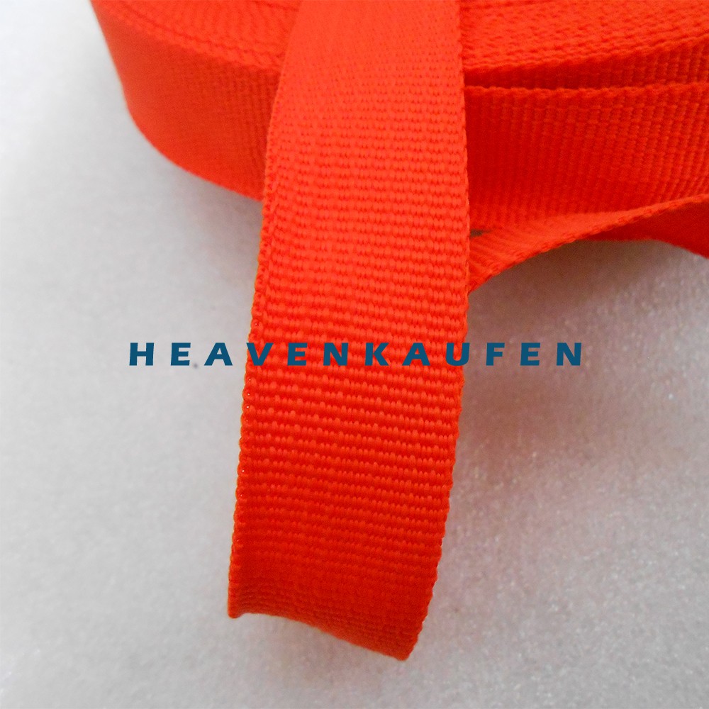 Webbing Tas Lebar 2,5 cm Warna Orange Gelap Harga Per Meter