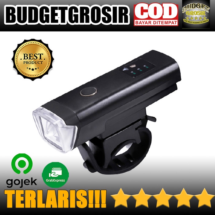 Lampu Sepeda Led Usb Rechargeable Xpg 350 Lumens - Hj-047--Taffled