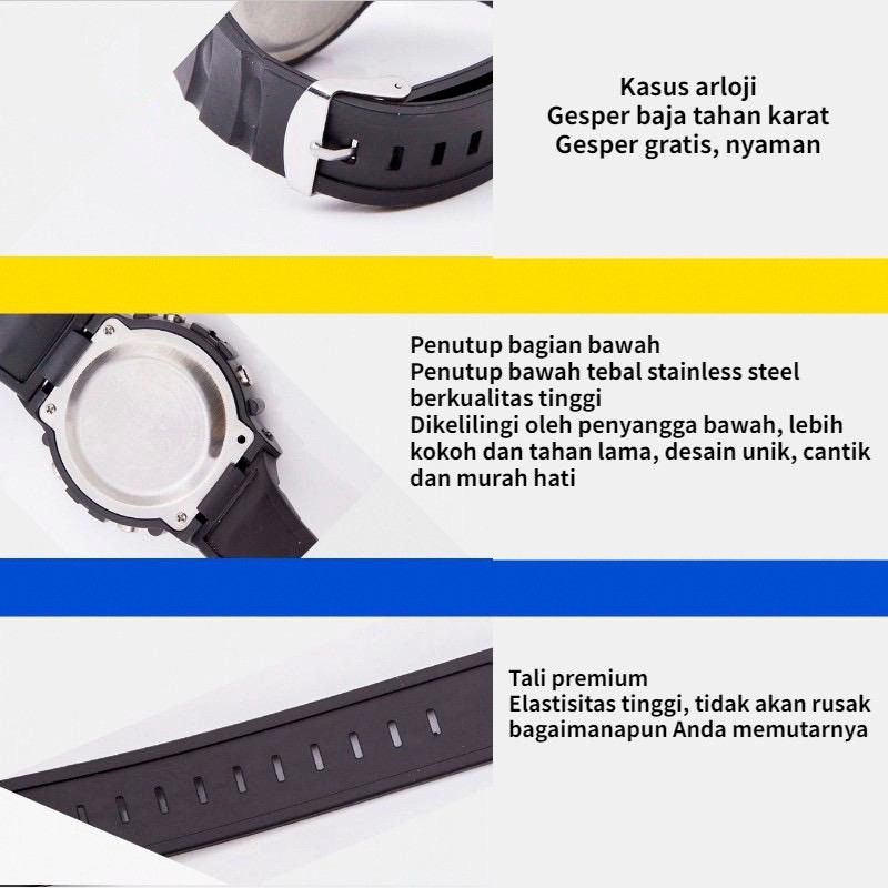 Bundara.id Fa-909 Best seller Berlampu Jam Tangan Sport Anak jam digital