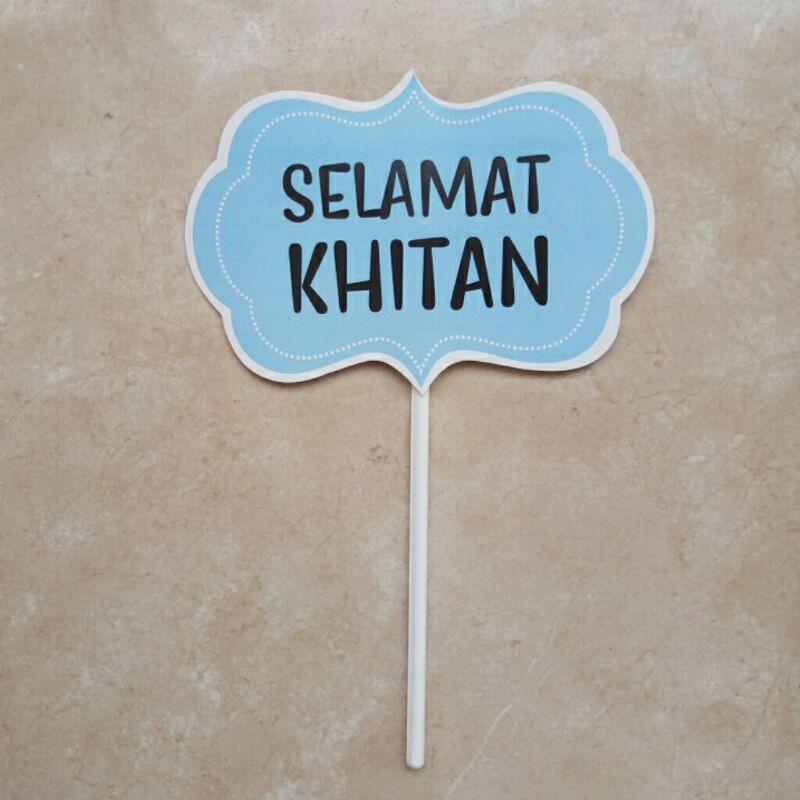 topper toper hiasan tusukan dekorasi kue cake nasi tumpeng selamat khitan