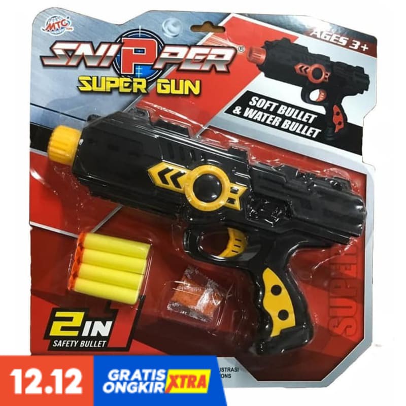 SUPER PROMO SNIPER SUPER GUN 2 IN 1 - TEMBAKAN PELURU BUSA DAN PELURU AIR TERMURAH