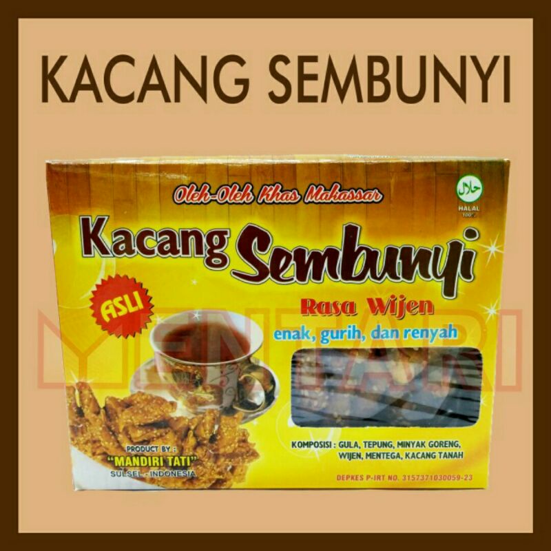 

Kacang Sembunyi Rasa Wijen Khas Makassar - Mandiri Tati