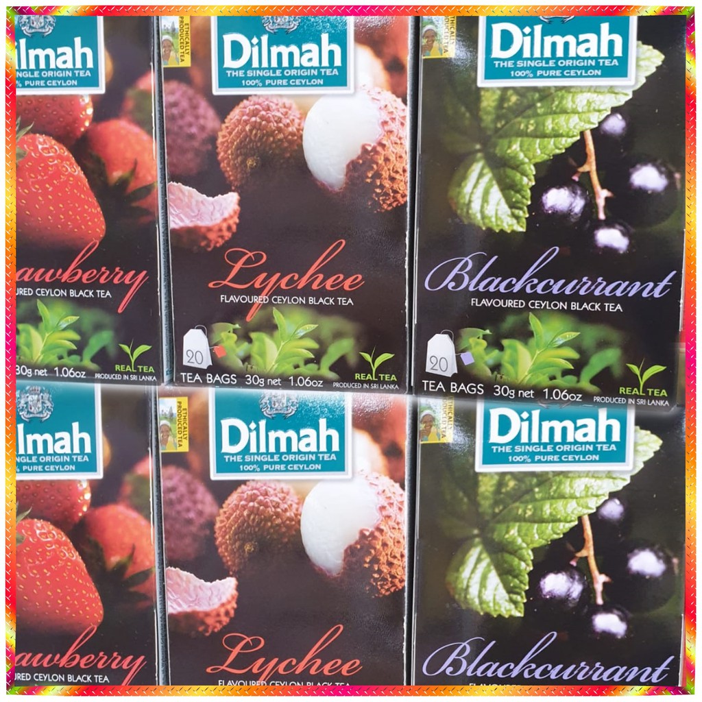 

realtea DILMAH teh teabag 30gx1.06oz Blackcurrant Strawbery Lecci