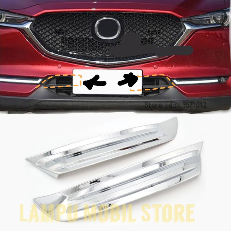 Chrome Cover Grill Bumper Bawah All New Mazda CX-5 CX5