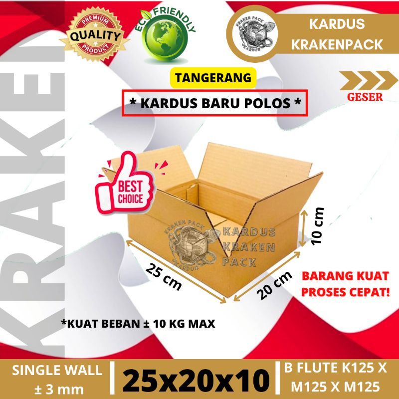 

KARDUS PACKING 25x20x10 cm BARU POLOS KUAT KARTON BOX DUS COKLAT PACKING MURAH 25 x 20 x 10 cm