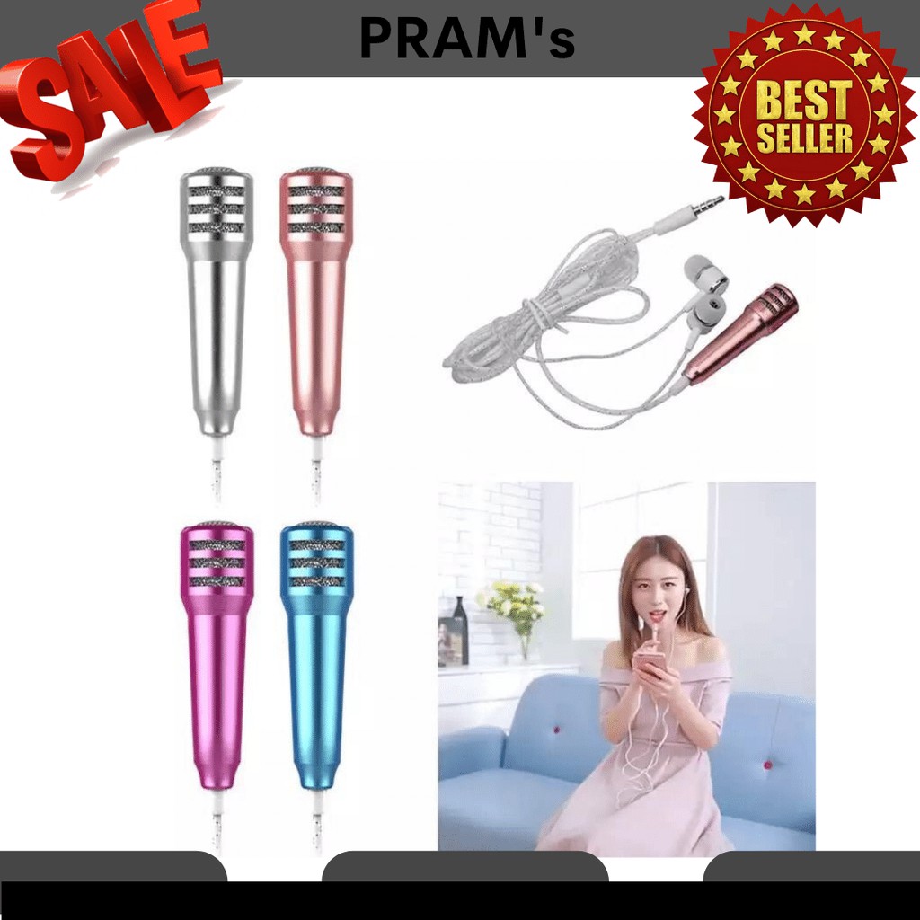 2 IN 1 EARPHONE MIC PC EARPHONE MICROPHONE HANDPHONE MIC EARPHONE SMULE