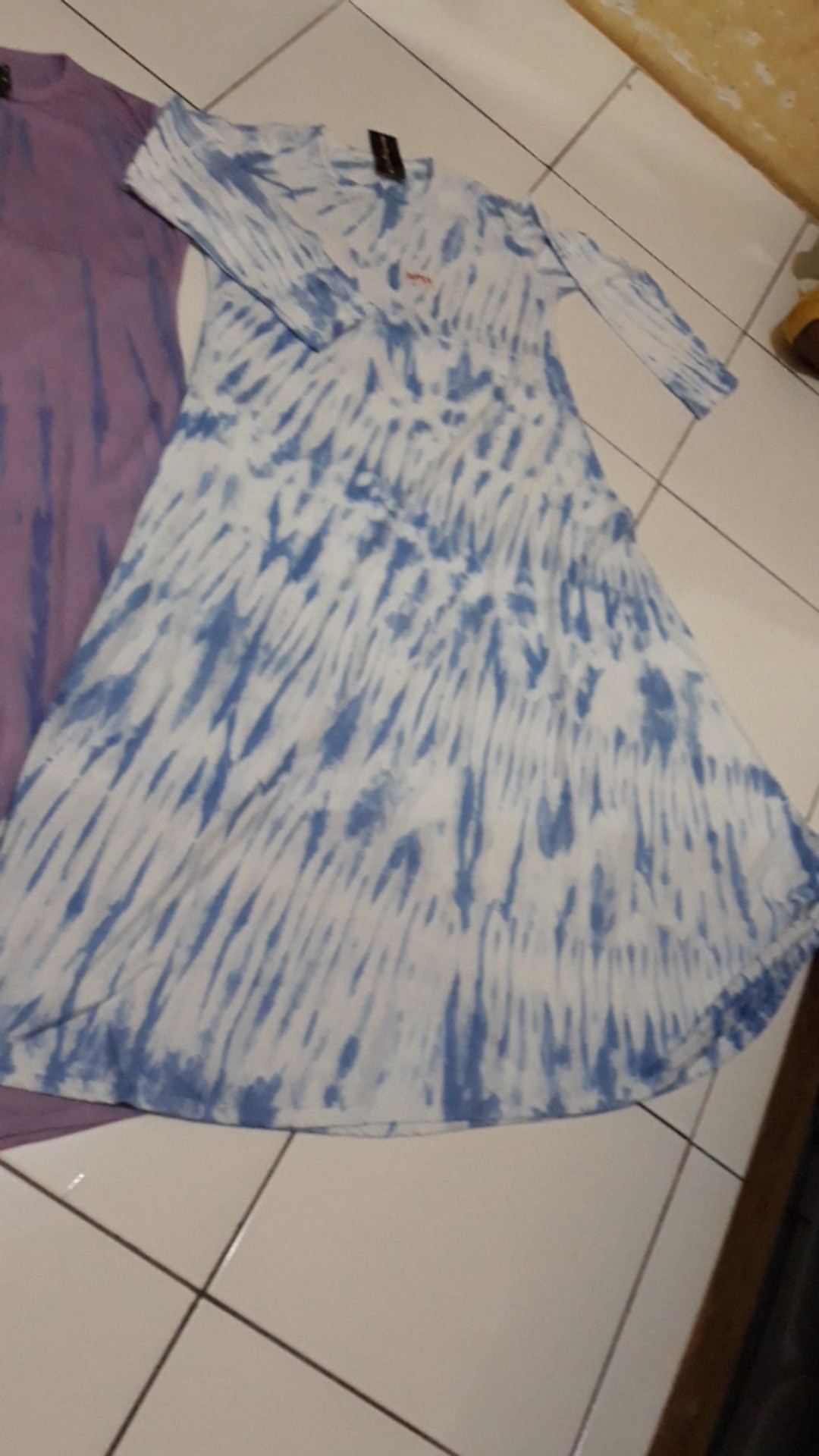 Gamis Kaos  Tiedye Monochrome Longdres Batik || Longdres Jumbo Busui