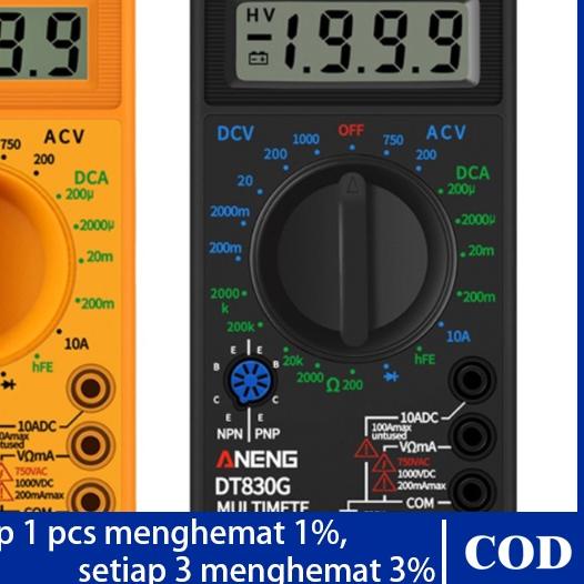 ☋ multimeter avometer multitester digital dt-830b dt830G ♢