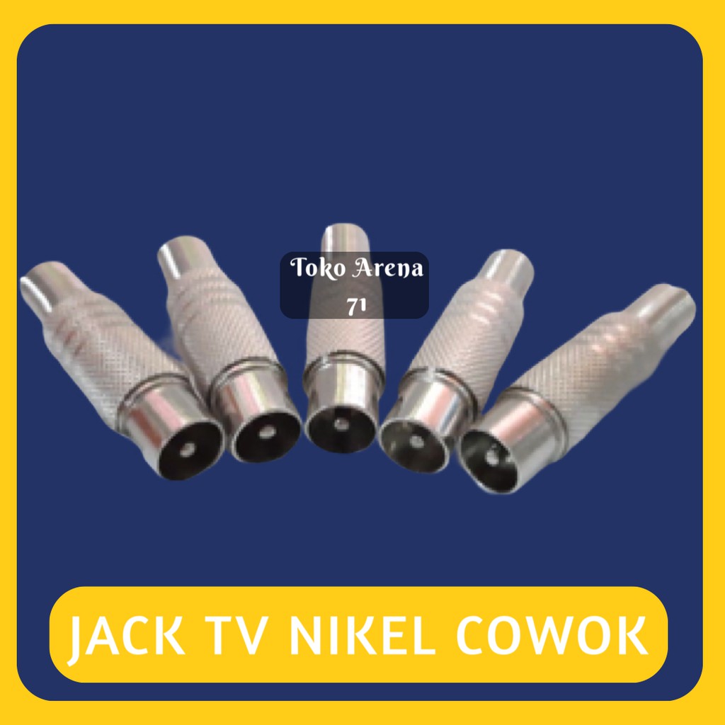 Jack Antena TV Besi Male / Jack TV Besi Cowok / Jack TV Nikel