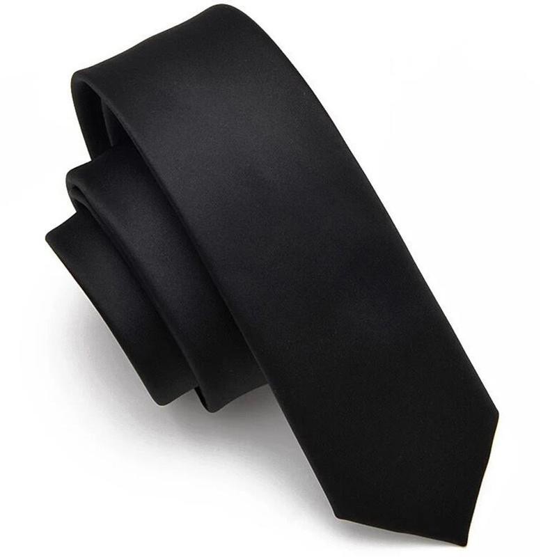 Dasi Slim Pria Kantor Resleting Polos Instan Otomatis Wedding Formal Tie