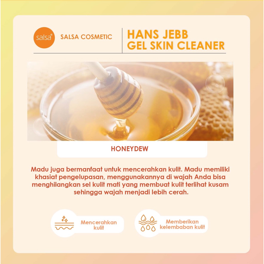 Salsa Hans Jebb Peeling Gel Lemon Breeze 110Gr | Pembersih Daki Salsa