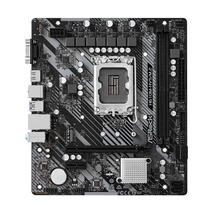 ASRock H610M-HVS/M.2 DDR4 (Intel LGA 1700, H610, Gen12)