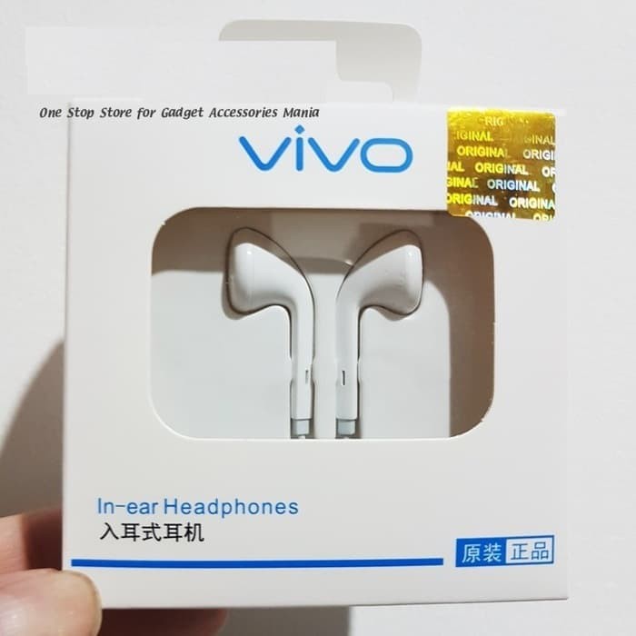 Headset Earphone Handsfree Vivo Original / Headset Vivo Ori