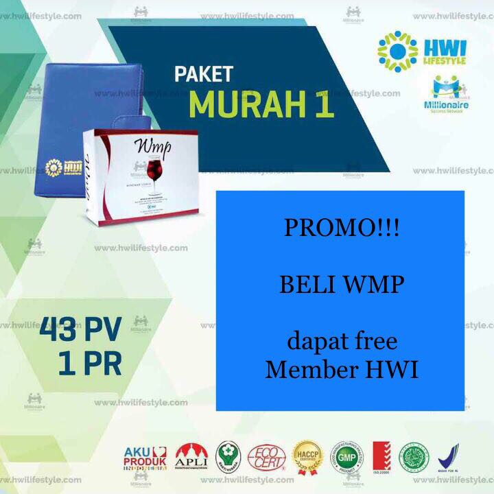 WMP Original HWI + Promo!!! Free Member Reguler PT. HWI