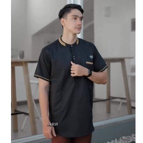 Baju Koko Kurta Lengan Pendek Fashion Muslim Pria Dewasa terbaru Alkhalis