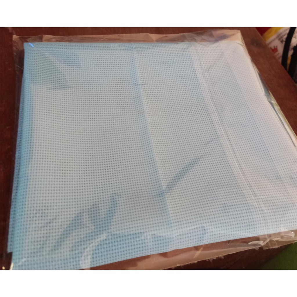 *TERMURAH*KAIN SETRIMIN 45CM X 45CM /BAHAN STRIMIN KRISTIK SULAM/CROSS STITCH HANDCRAFT