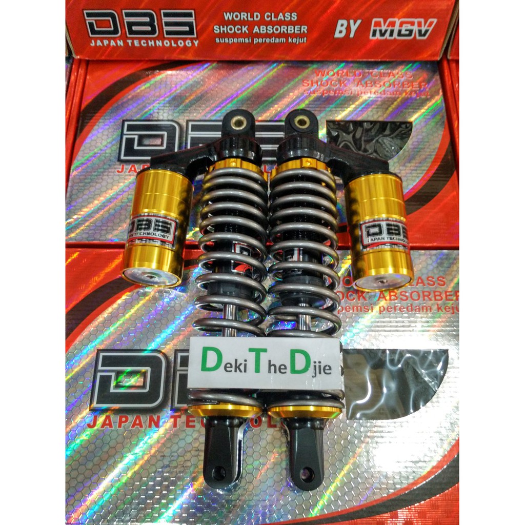 Promo Shock Shockbeker Shockbreaker DBS ORIGINAL Yamaha AEROX 155 GOLD TITANIUM Murah