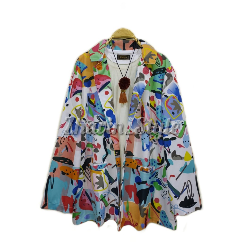 CARDIGAN BLAZER WANITA / CARDI BLAZER PRINTING / BLAZER CEWEK