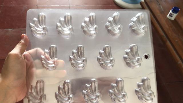 Cetakan Coklat Puding Mika Bentuk Pisang