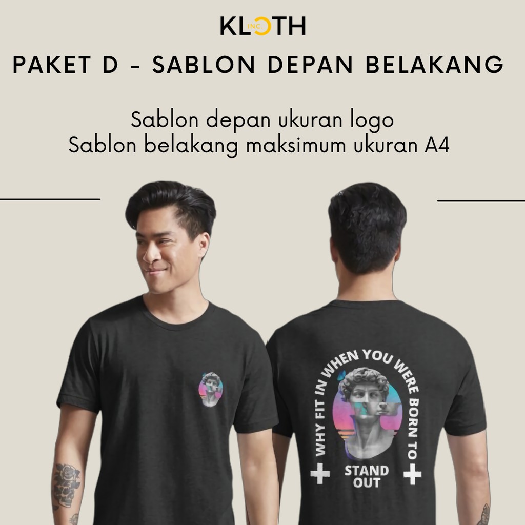 Kaos Custom Design Viral Suka-Suka Cotton Combed 24s Premium Bisa Upgrade Lengan Panjang