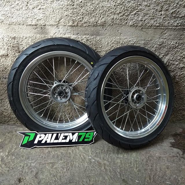 Wheelset Supermoto KLX Dtracker 150 - Paket Ban 17 300 350