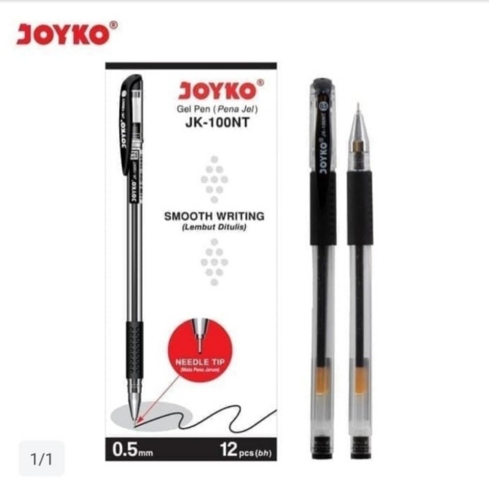 

1 PACK ISI 12 PCS BALLPOINT PULPEN GEL 0,5 - JOYKO GP-265 MURAH