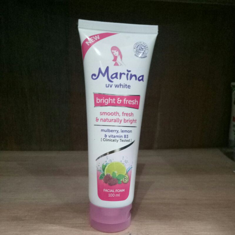 Marina bright &amp; fresh facial foam 100ml