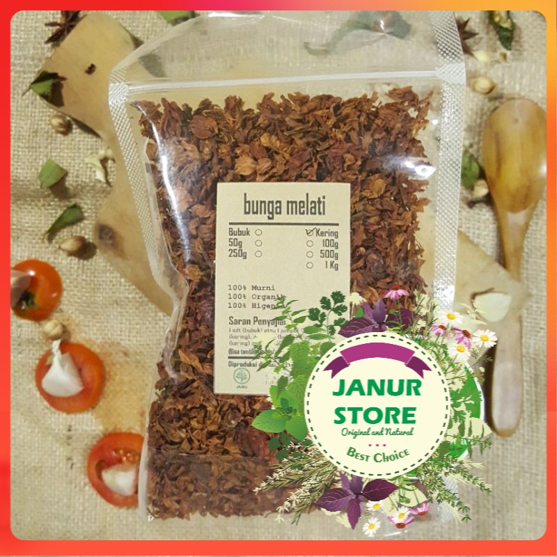 

GRADE A - BUNGA MELATI KERING 1KG - Jasminum - MURNI - PREMIUM QUALITY