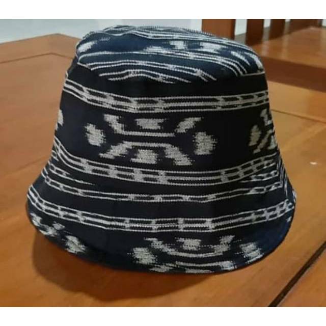 Bucket Hat Topi Tenun Etnik Motif