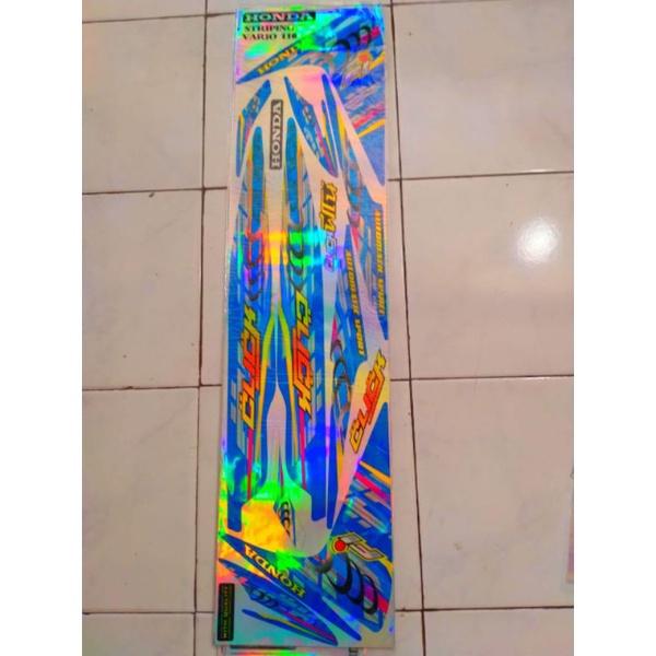 Sticker /lis/Striping Variasi Honda Vario 110 Hologram Vario 110 Click Hologram