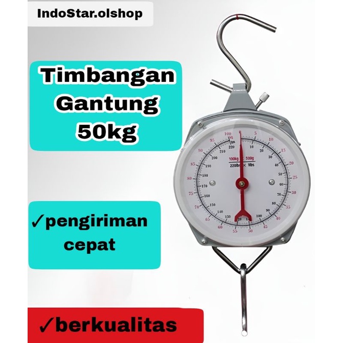 Timbangan gantung jarum manual 50kg