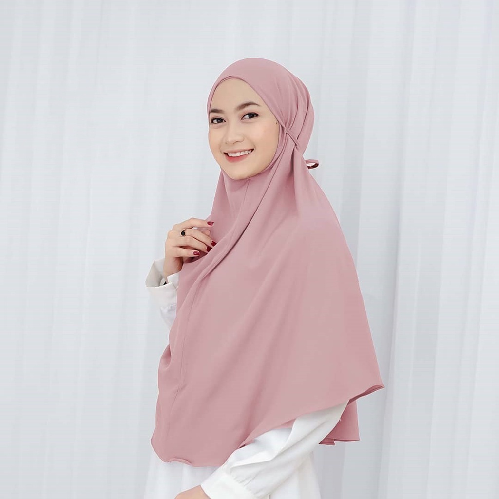 Jilbab Instan / Kerudung Bergo Jumbo Diamond Bjn