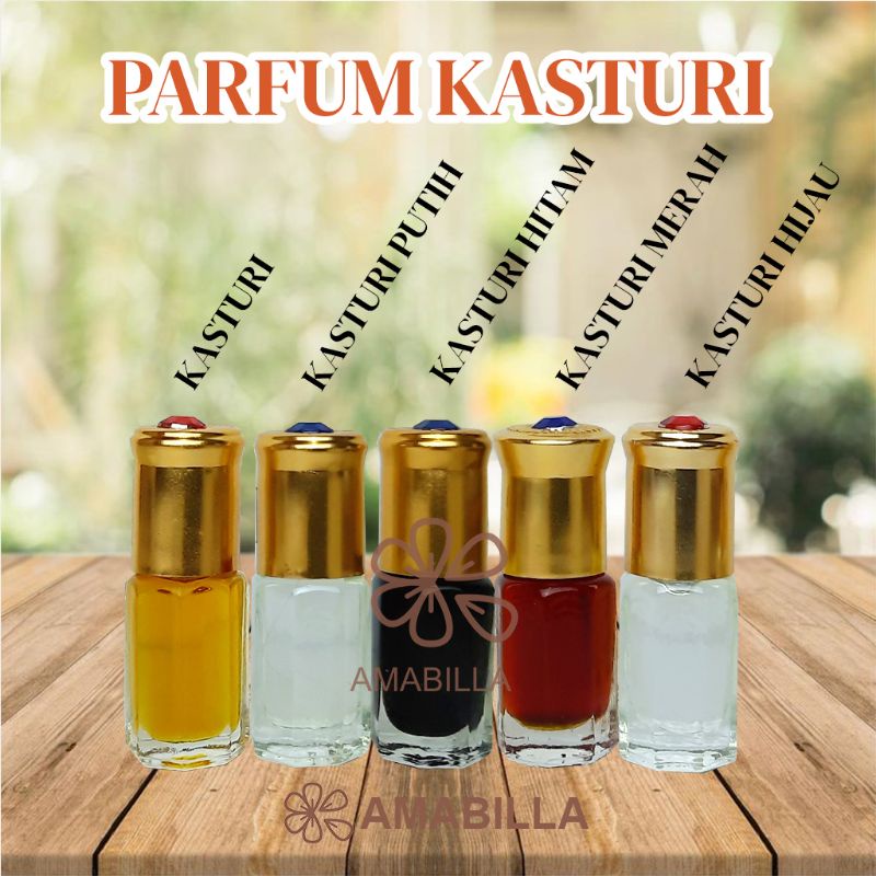 Parfum Kasturi Asli Original Minyak Wangi Parfum Kasturi Putih Kasturi Kijang Kasturi Hitam Kobra Ka