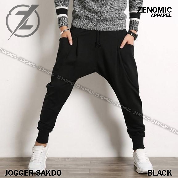 Celana Jogger Pants Sakdo Zenomic Pria  - Joger Harem Hypebeast Hip  Hop Baby Terry Training Sweatpa