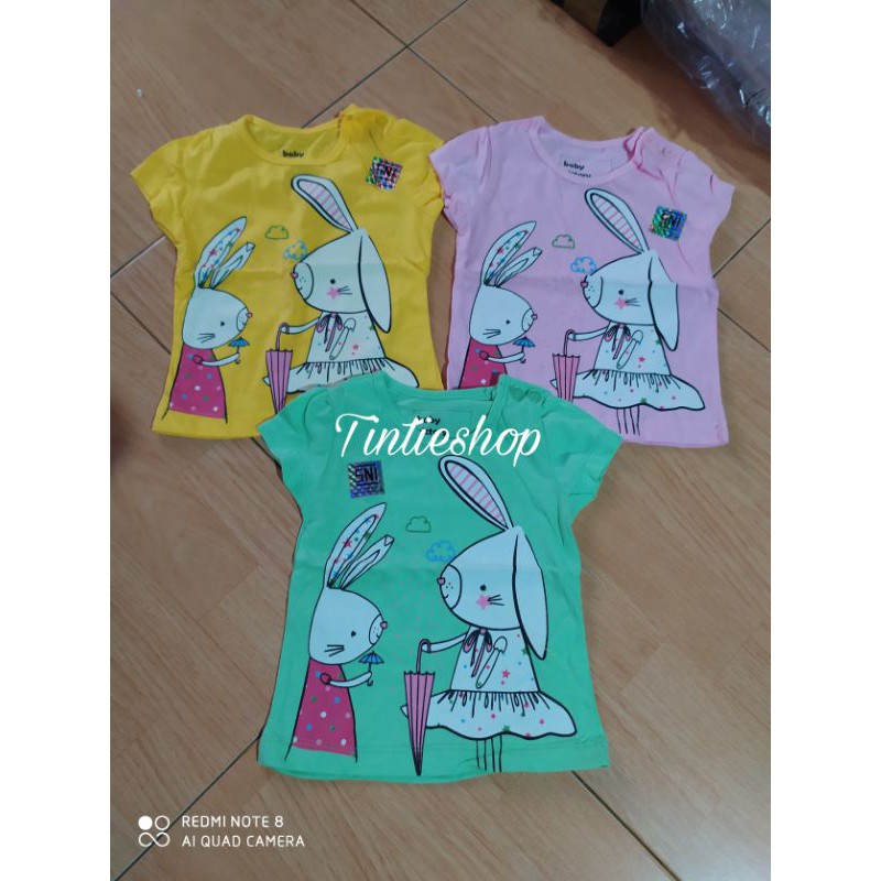 Baju atasan kaos anak perempuan 1&amp; 2 tahun