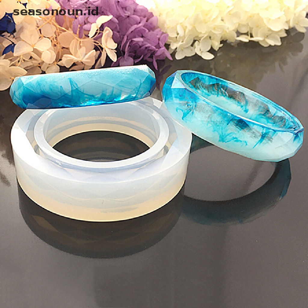 1x Cetakan Gelang Resin Bahan Silikon Untuk Membuat Perhiasan