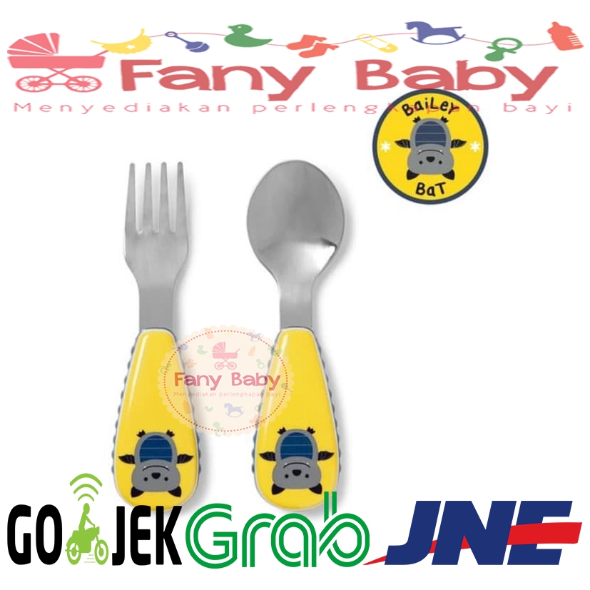 SKIP HOP ZOO UTENSILS FORK &amp; SPOON SET