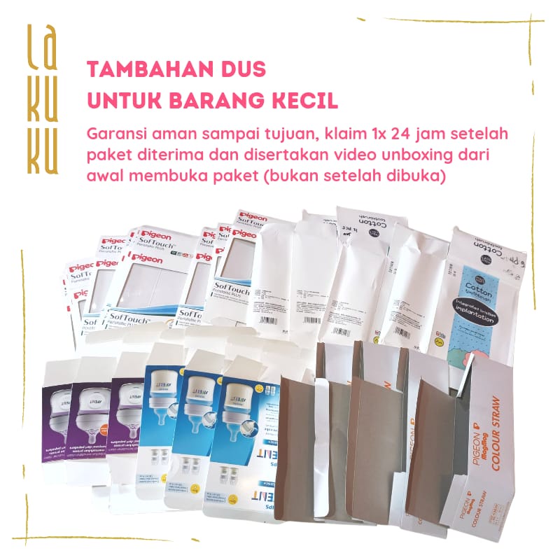 Lakuku - Extra Tambahan Packing Dus Bekas Aman dan bergaransi 1x24 jam disertakan video unboxing