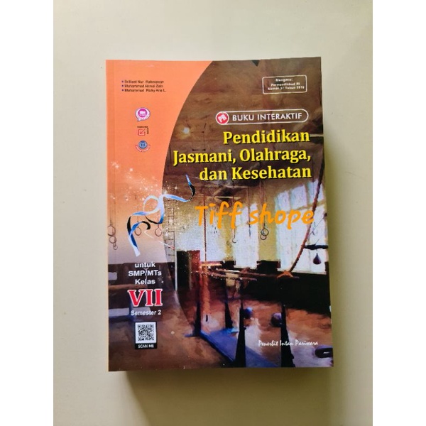 Buku lks / pr interaktif pendidikan jasmani olahraga dan kesehatan kelas VII, 7 semester 2 intan par
