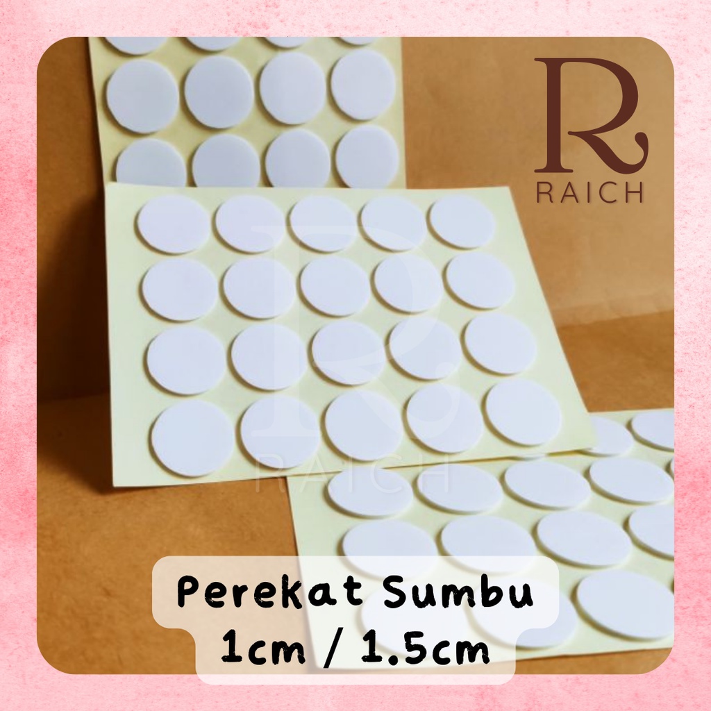 Perekat Lem Sumbu Lilin Jel Gel Double Sided Candle Wick Adhesive Foam Sticker