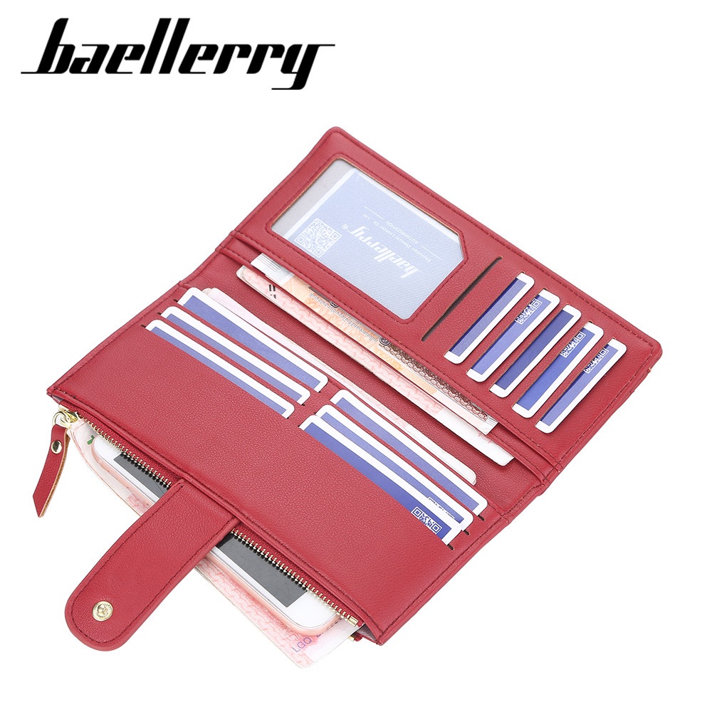 BAELLERRY NR082 Dompet Wanita Panjang Bahan Kulit PU Leather Premium WATCHKITE WKOS