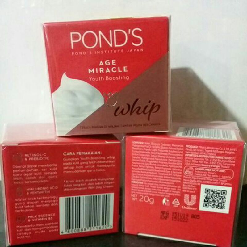 Ponds Age Miracle Whip cream 20gr