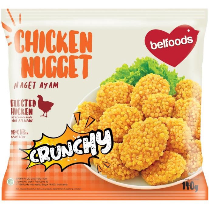 

Belfoods Favorite Crunchy Chicken Nugget 140 gr