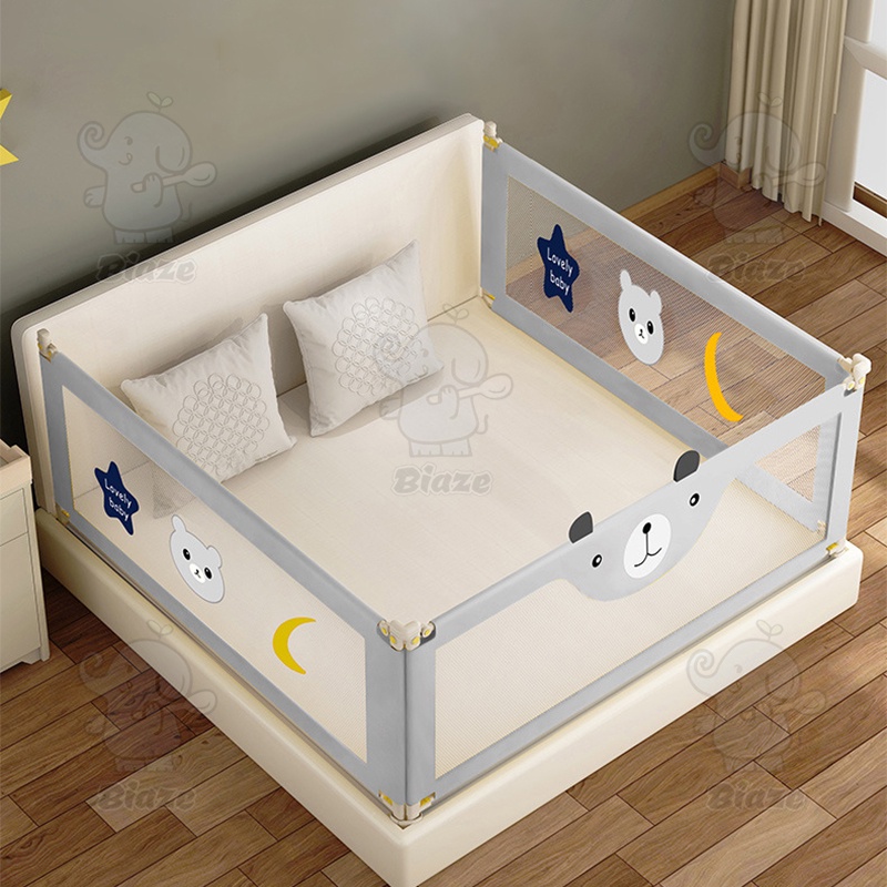 BIAZE Baby Bedrail Safety Bed Guard Rail Pagar Extra Tall Pembatas Anak Pengaman Kasur Pagar Bayi Tempat Tidur Ranjang Safety Fence