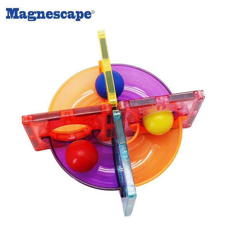 Magnescape magnetic tiles Marble run 166pcs