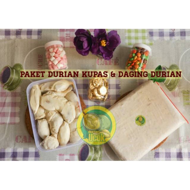 

Daging Durian & Durian Kupas Medan - Paket Durian Kupas Medan dan 1 kg Durian Daging