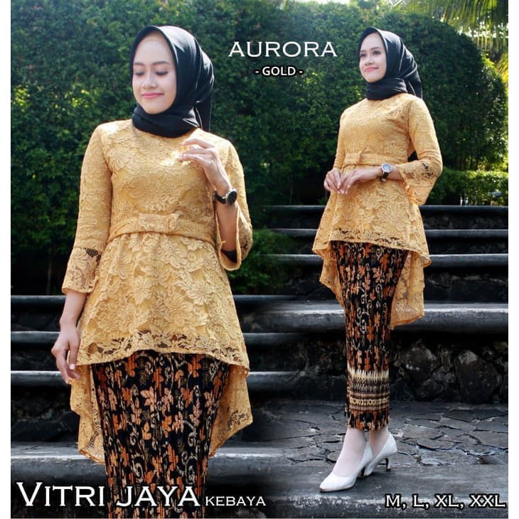 set kebaya brukat aurora berkualitas